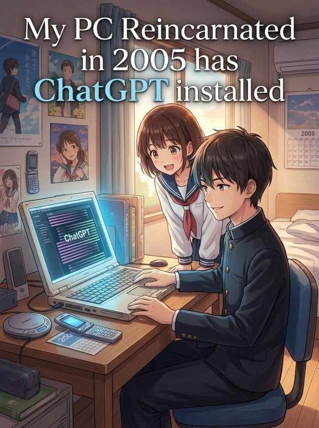 My PC Reincarnated in 2005 has ChatGPT Installed
